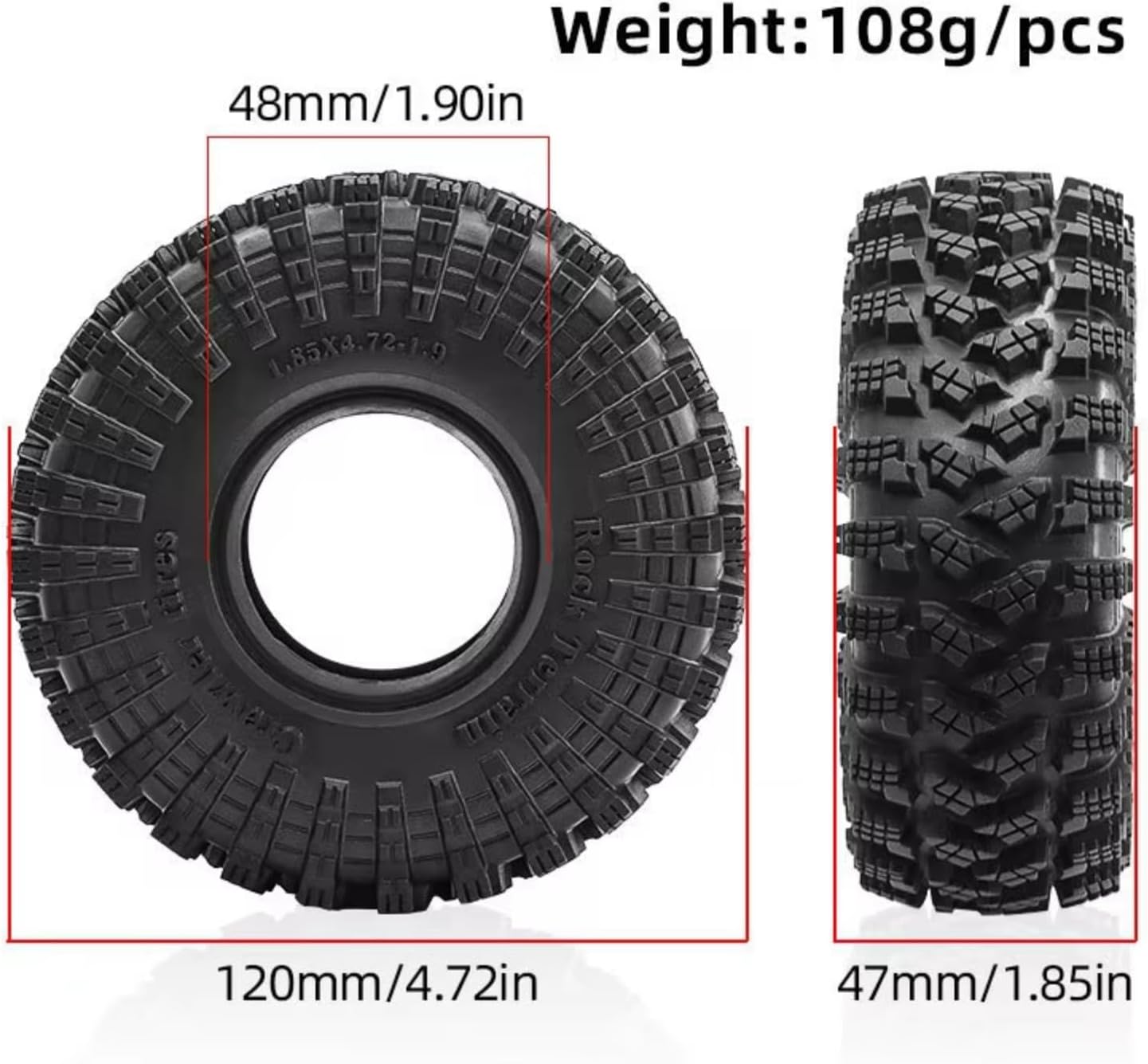 overdose製 26mmアルミホイール 110ドリフトラジコン用ピンク2本