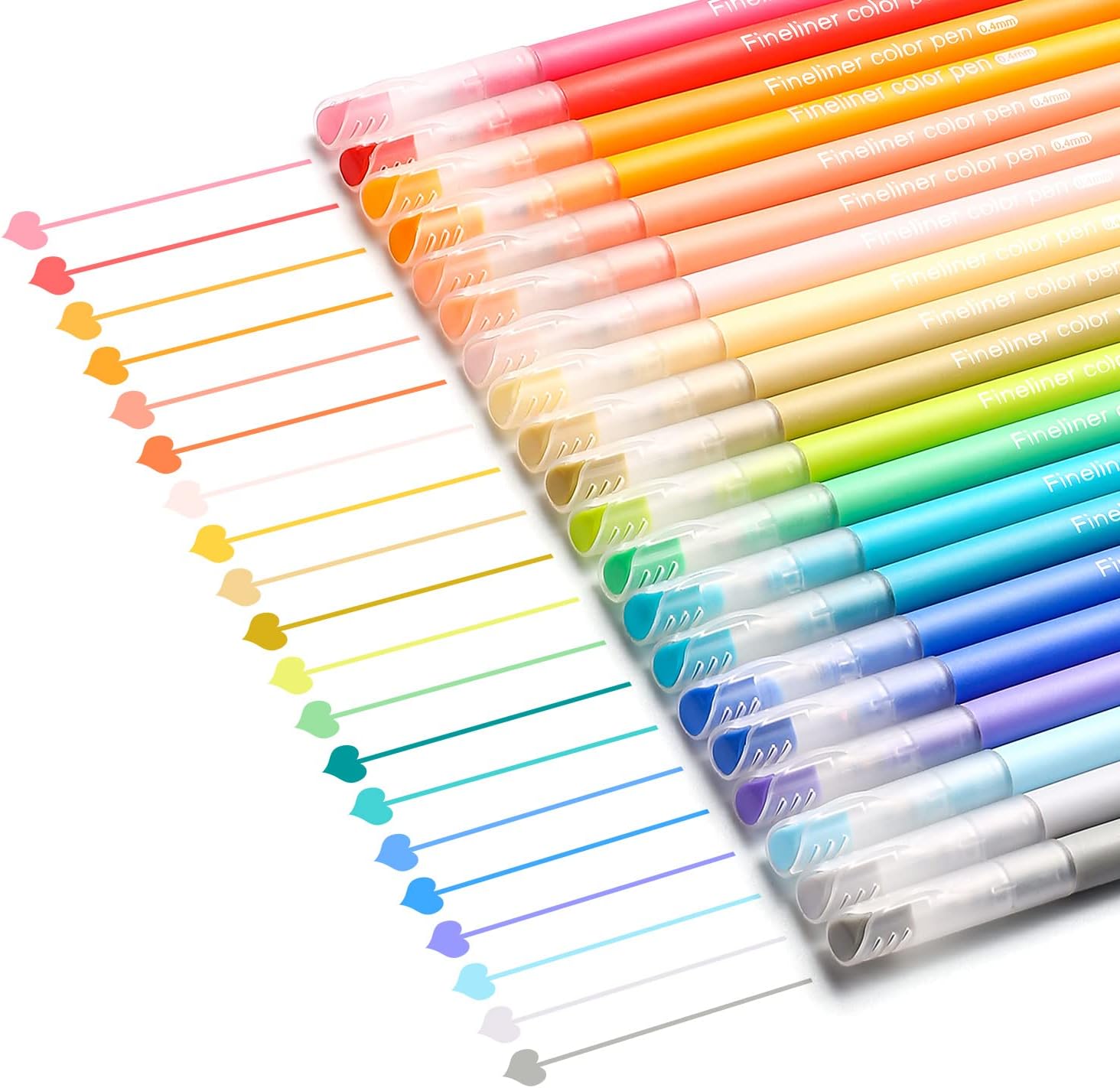 ENMY 20 Pack/Count Fineliners Color Marker Pens Set Felt