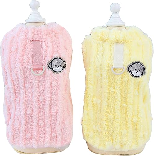 Suéter de forro polar para perros pequeños, abrigo cálido para perros para invierno, camisa cálida para perros pequeños y medianos