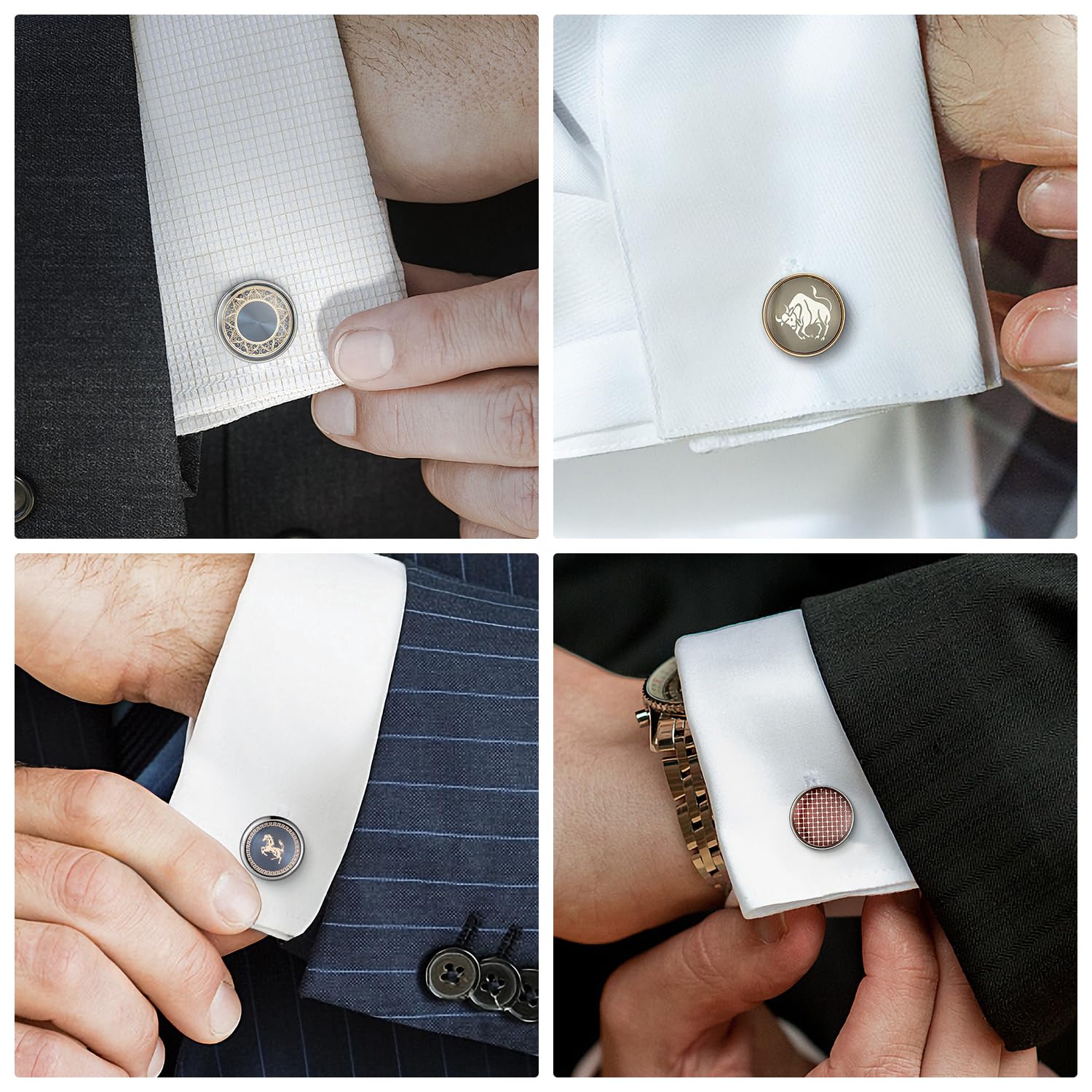 Wynameleri Boutons de manchette « Père de la mariée » pour homme, cadeau de fête des pères, boutons de manchette en argent pour homme, mariage, boutons de manchette personnalisés, fête des pères,