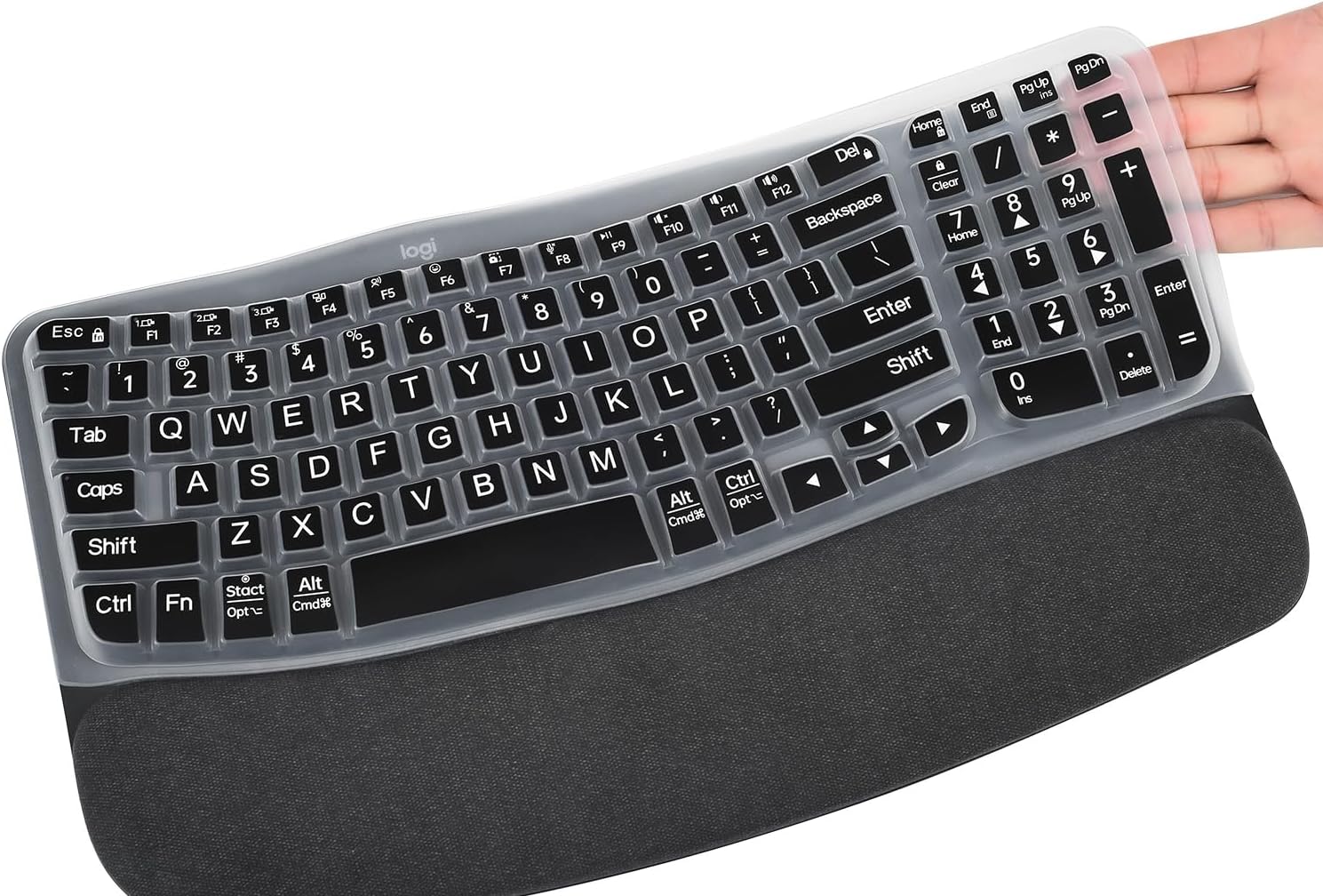 Large Print Keyboard Cover for 2023 Logitech Wave Keys