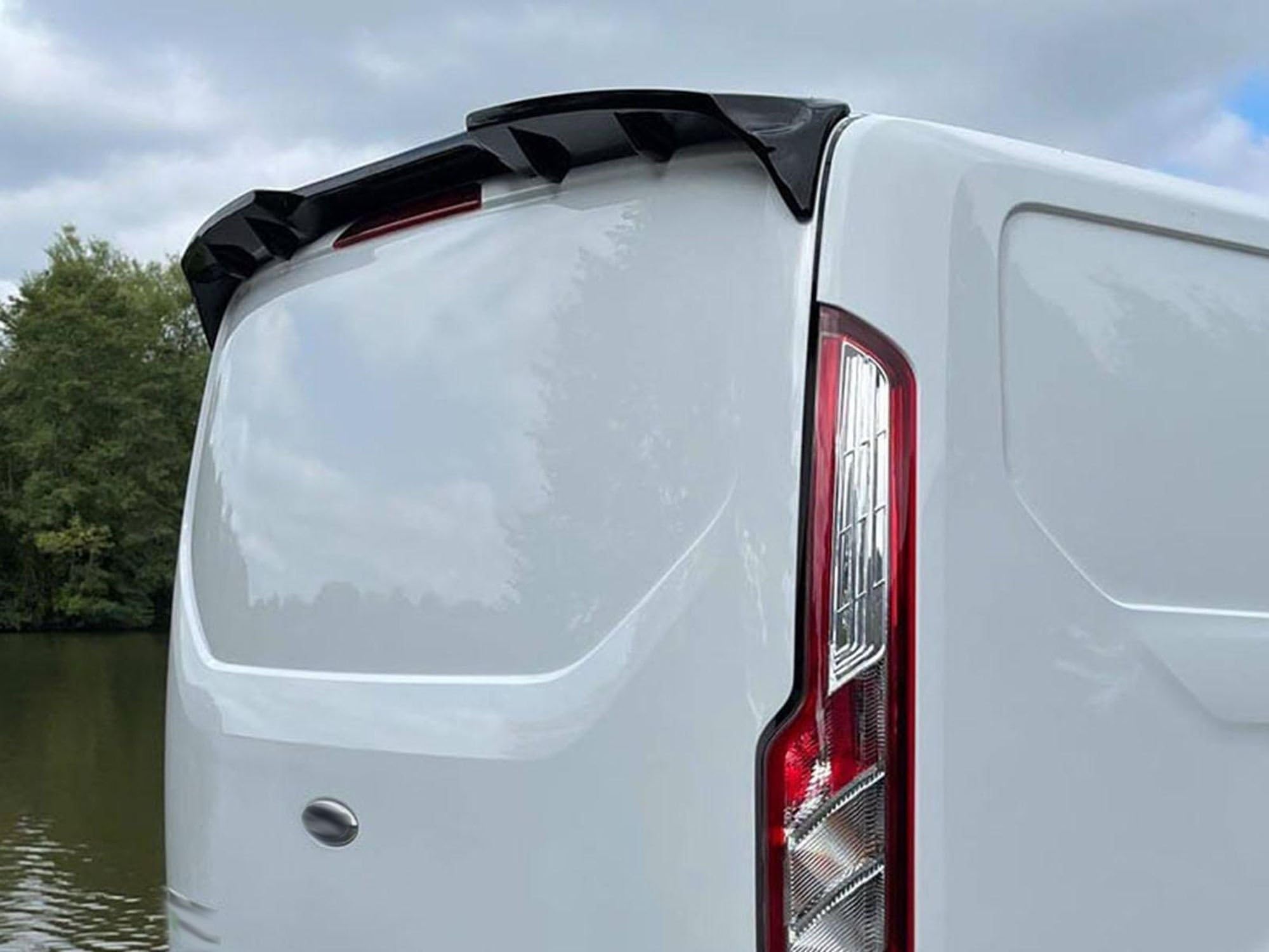 CHROMEMASTER | Alerón Trasero, Spoiler para Techo Compatible con Ford Tourneo Custom 2012-2023; Accesorios de Coche - Spoiler para Coche; Poliuretano; para Pintar; Método de Montaje: Pegamento; Abe