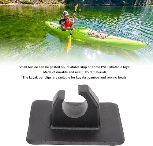 Miniatura 7 de Clips de soporte de paleta de kayak, 5 unids kayak remo clips de plástico inflable barco paddle titular clip Keeper