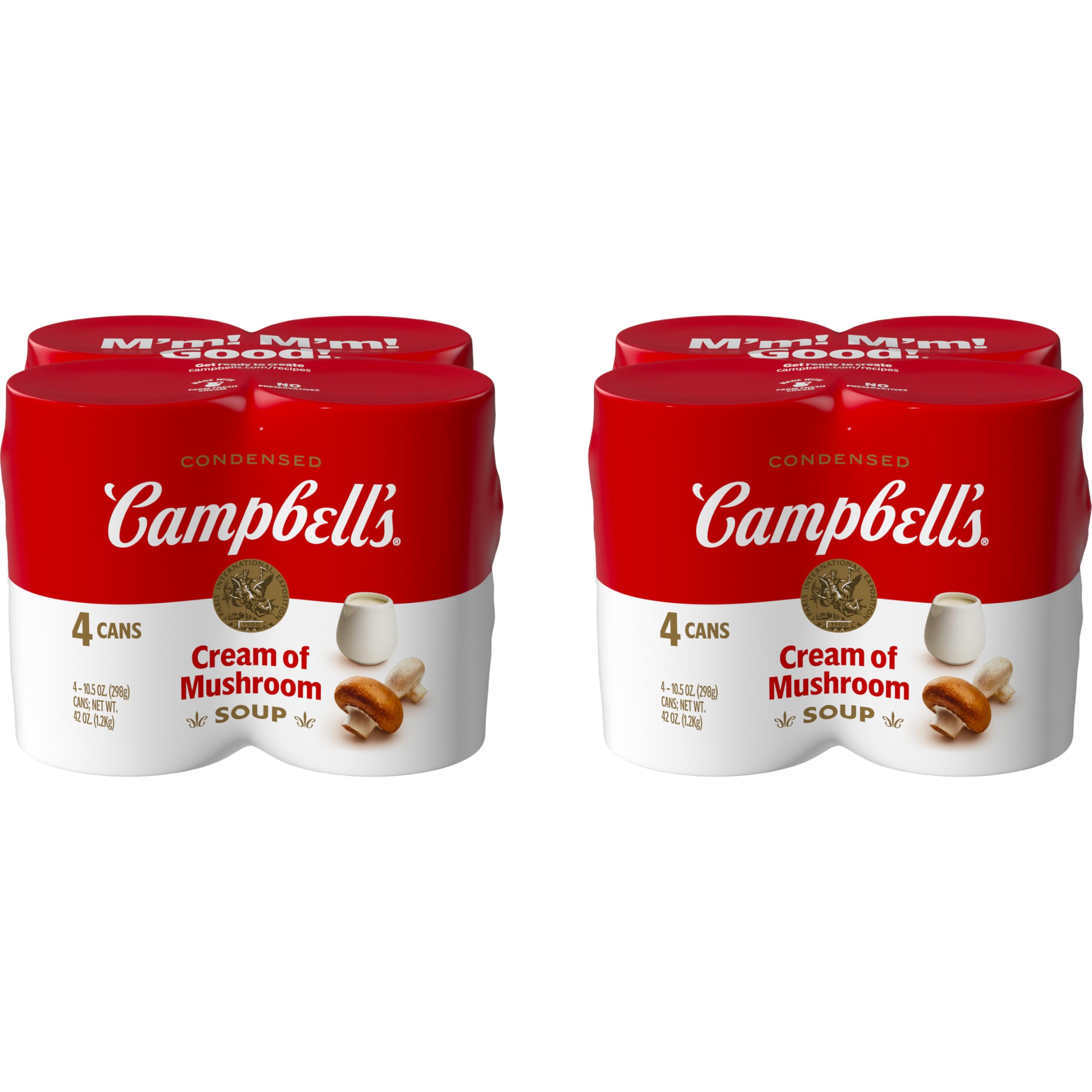 Campbell's Condensed Cream of Mushroom Soup, 10.5 oz Can (Pack of 8)