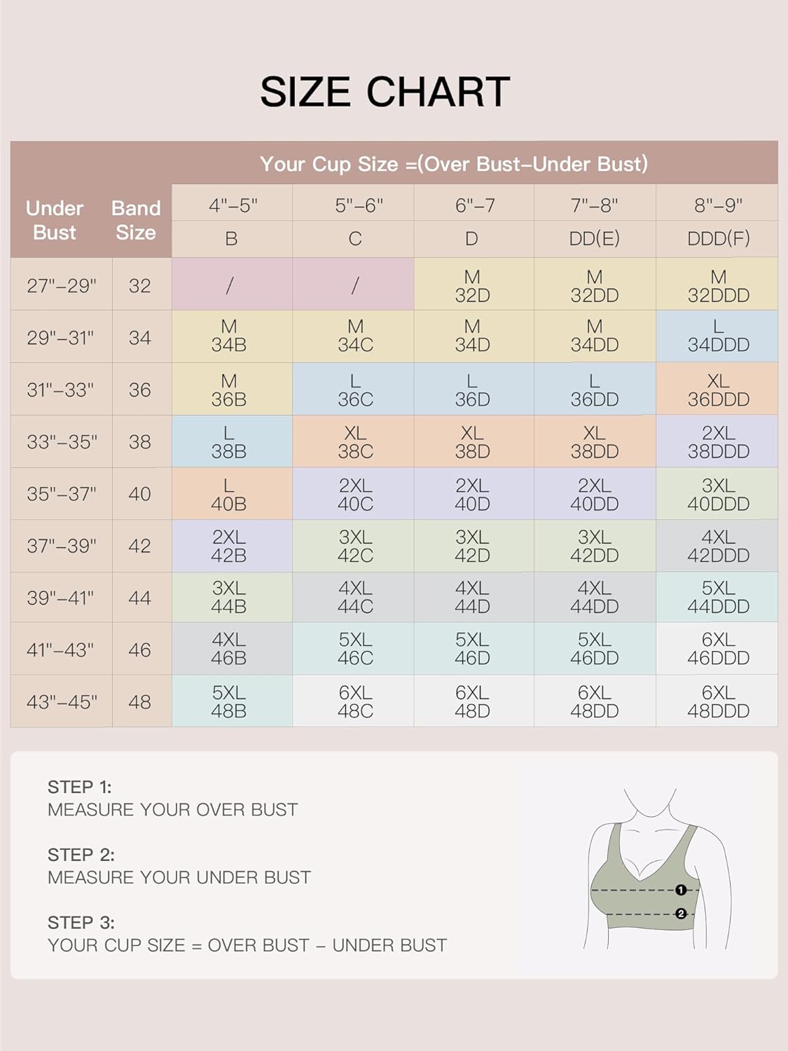 Women's Plus Size Jelly Wireless Push Up Bra - Full Coverage T-Shirt Bralette, Comfortable Everyday Wear,M-6XL - Image 8