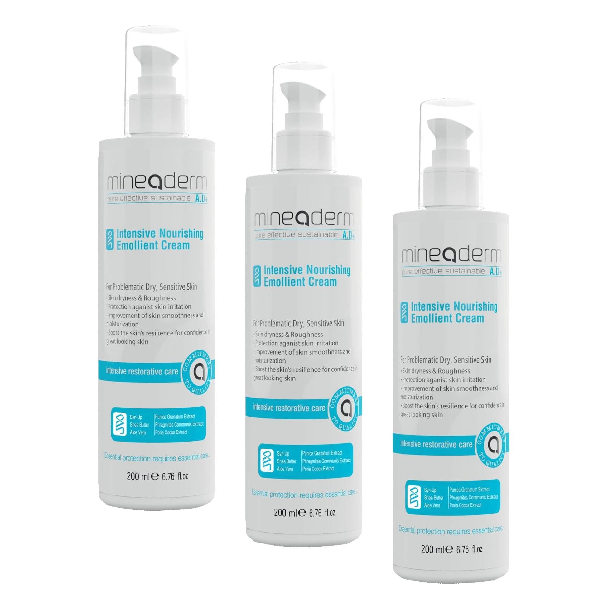 Mineaderm Intensive Nourishing Emollient Krem 200 ml (3 paketi)