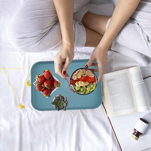 Miniatura 5 de Bandejas de arte de plástico, paquete de 8 bandejas apilables para actividades, bandeja organizadora de manualidades, bandeja de servir, bandeja de