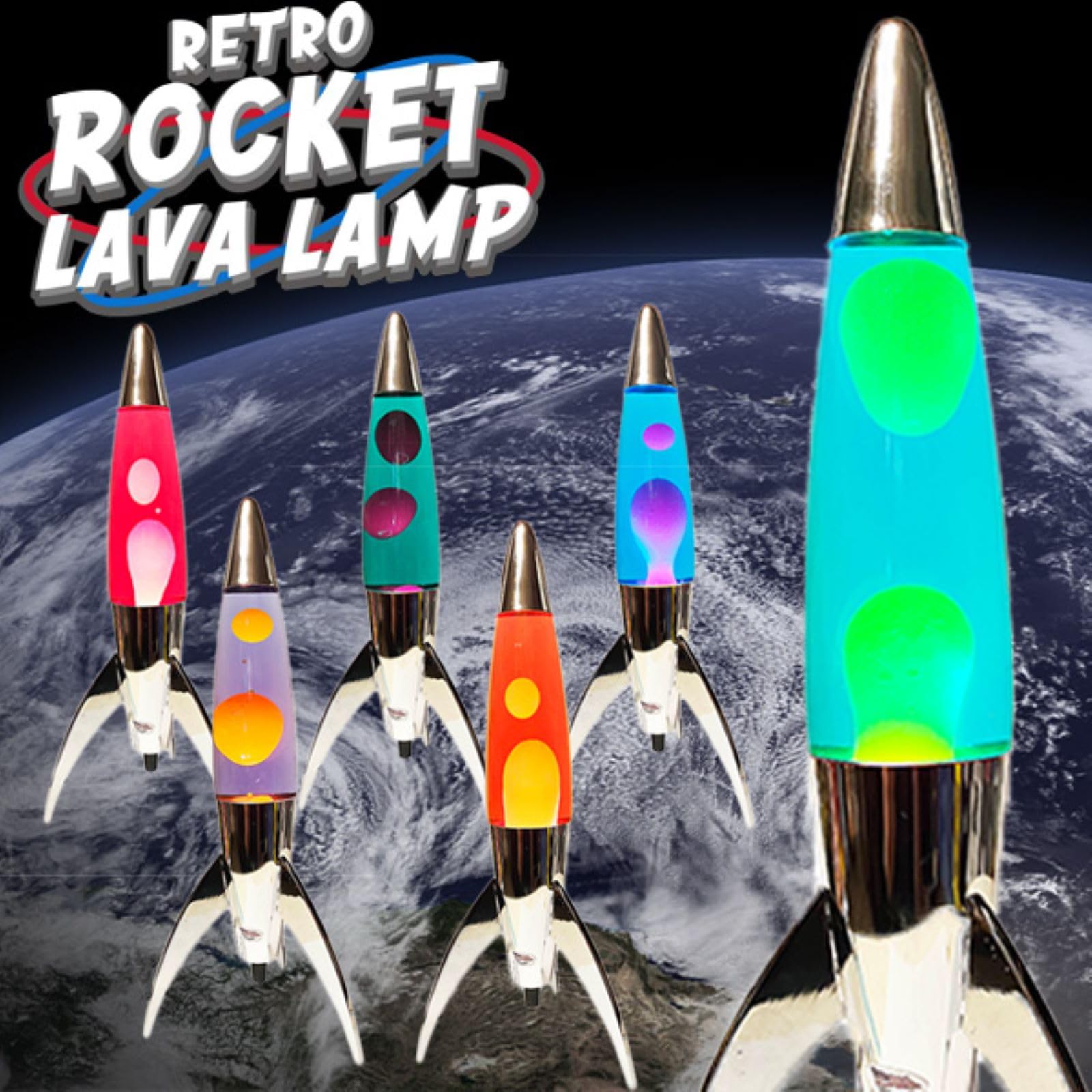 【新品未使用、送料込み】レトロ ロケット ラバ ランプ　ピンク／ホワイト Amazon.co.jp: レトロ ロケット ラバランプ ピンク/ホワイト
