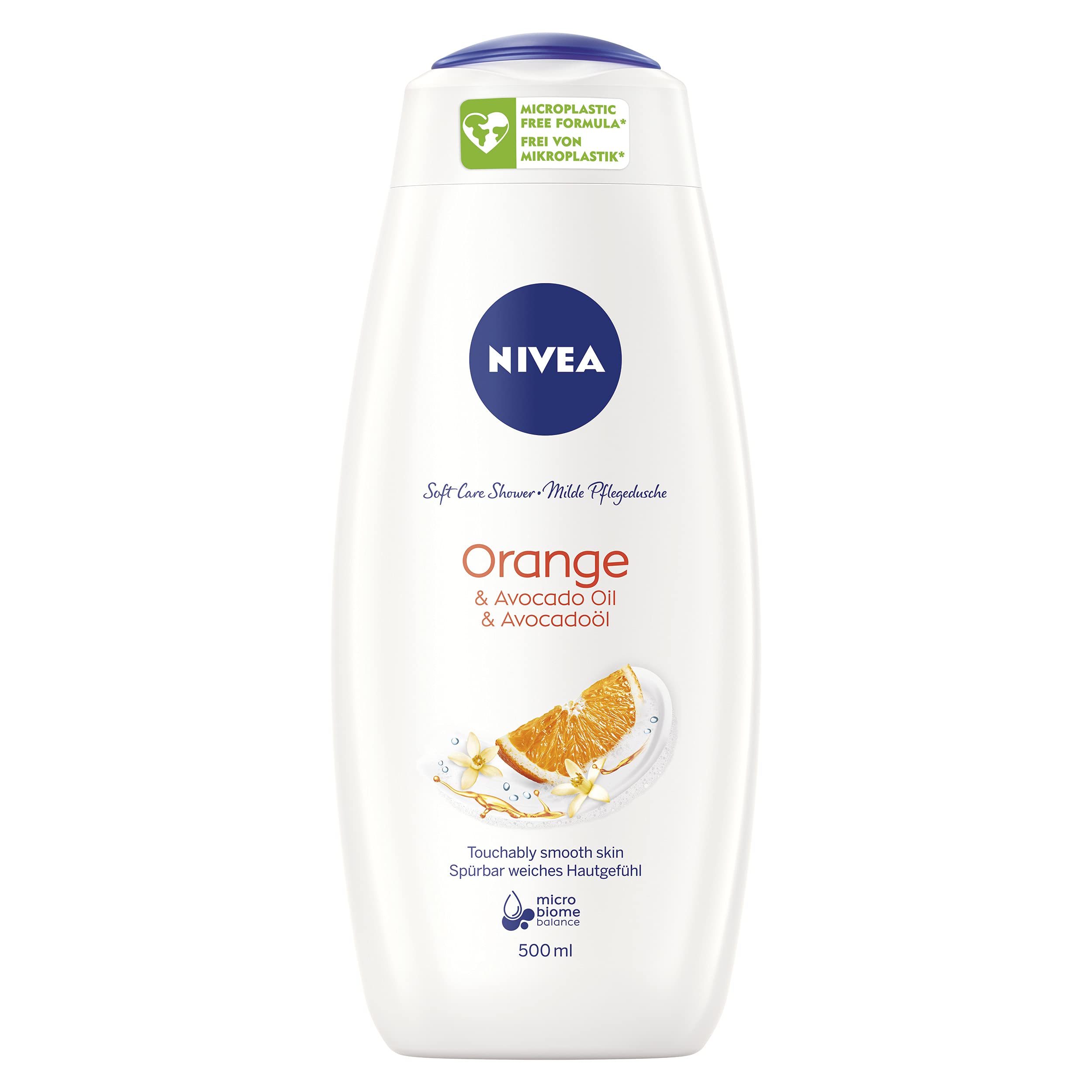 NIVEA Orange & aguacate Oil Gel de ducha corporal con aceites esenciales, 500 ml