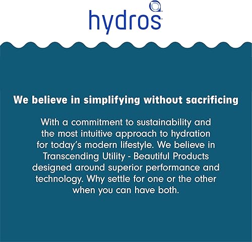 Miniatura 6 de Hydros Filtro de agua de un solo color, tecnología patentada Fast Flo para jarras, jarras y botellas Hydros filtra 40 galones, color beige