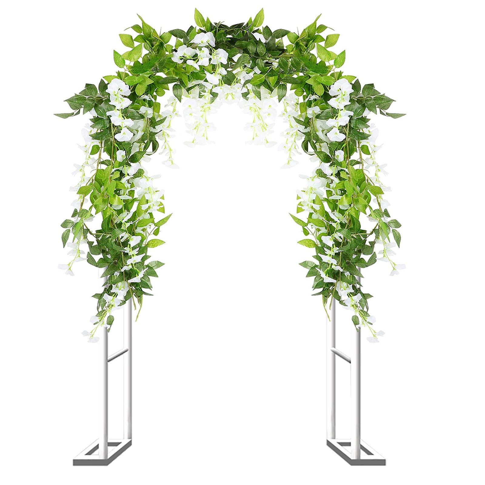 Arche de jardin blanche pour mariage et décorations extérieures d'exception