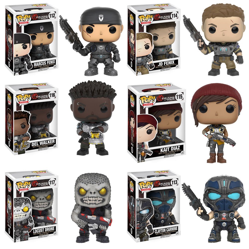 Buy Pop! Games Gears of War Marcus Fenix, Armored JD Fenix, Clayton
