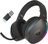 KLIM Panther RGB Gamer Fejhallgató - Vezeték Nélküli Bluetooth Headset PC, PS4, PS5, Switch Konzolokhoz, Zajszűrő Mikrofonnal, 3D Hangzással 1