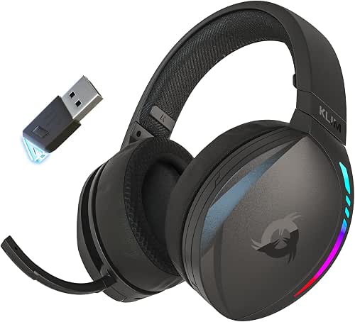 KLIM Panther Casque Gamer Bluetooth - sans Fil - PC,