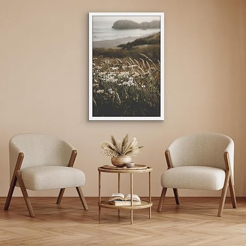 Vista 832 de Americanflat - Marco para póster de 71 x 74 cm con plexiglás pulido, portarretratos negro de madera industrializada, Epic Collection, marco ancho