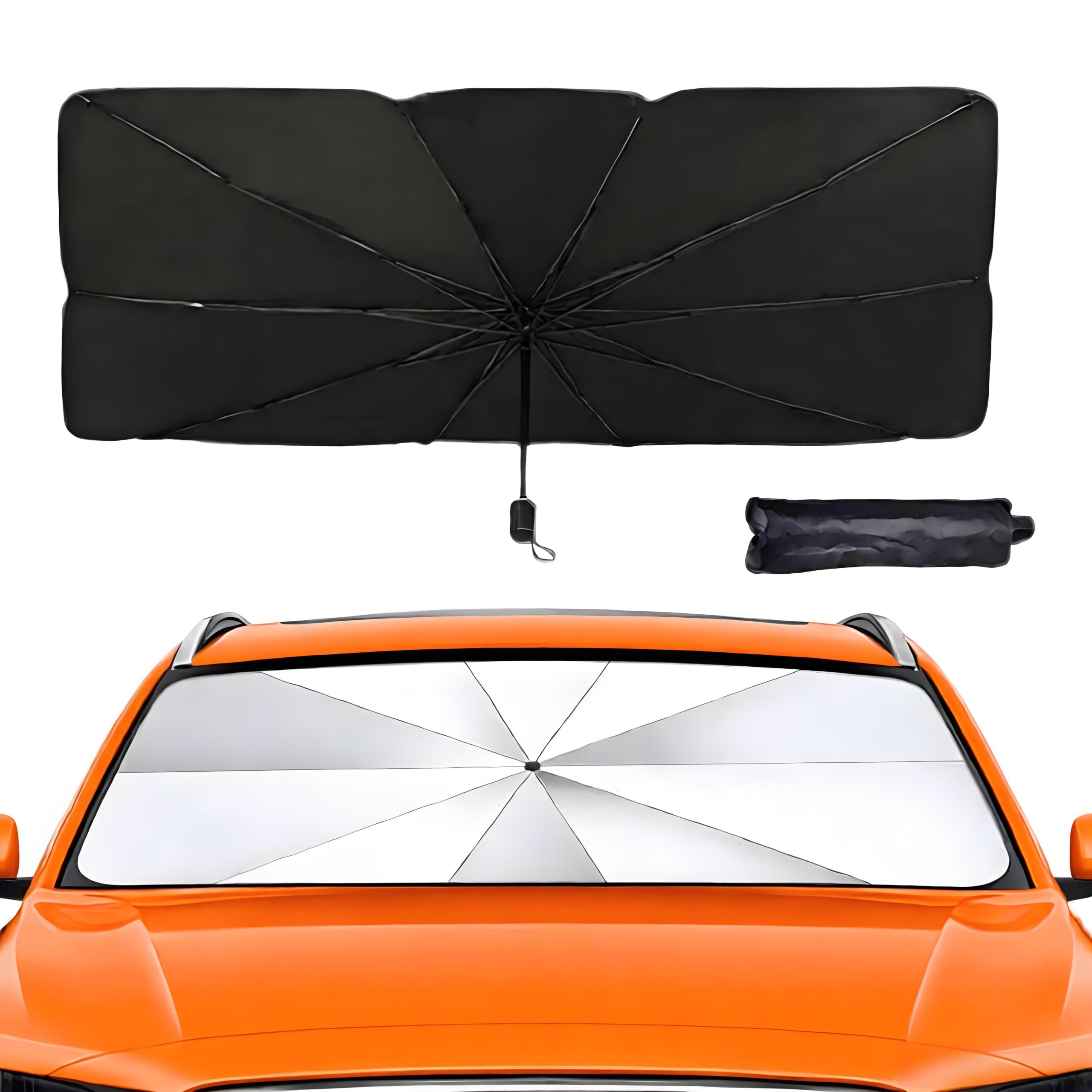 QIZUN Car Windshield Sun Shade Umbrella for Audi Q5 Q5 Sline SQ5 2021-2024
