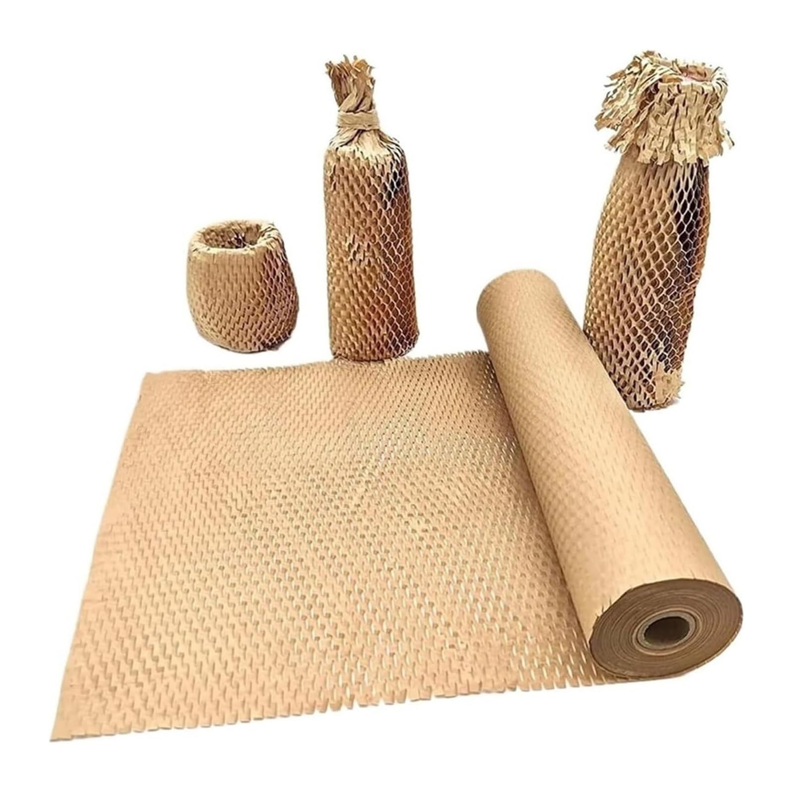Rolka papieru opakowaniowego typu plaster miodu, Rolka papieru o strukturze plastra miodu do przenoszenia opakowań prezentów, wiele rozmiarów(W38cm X L30M)
