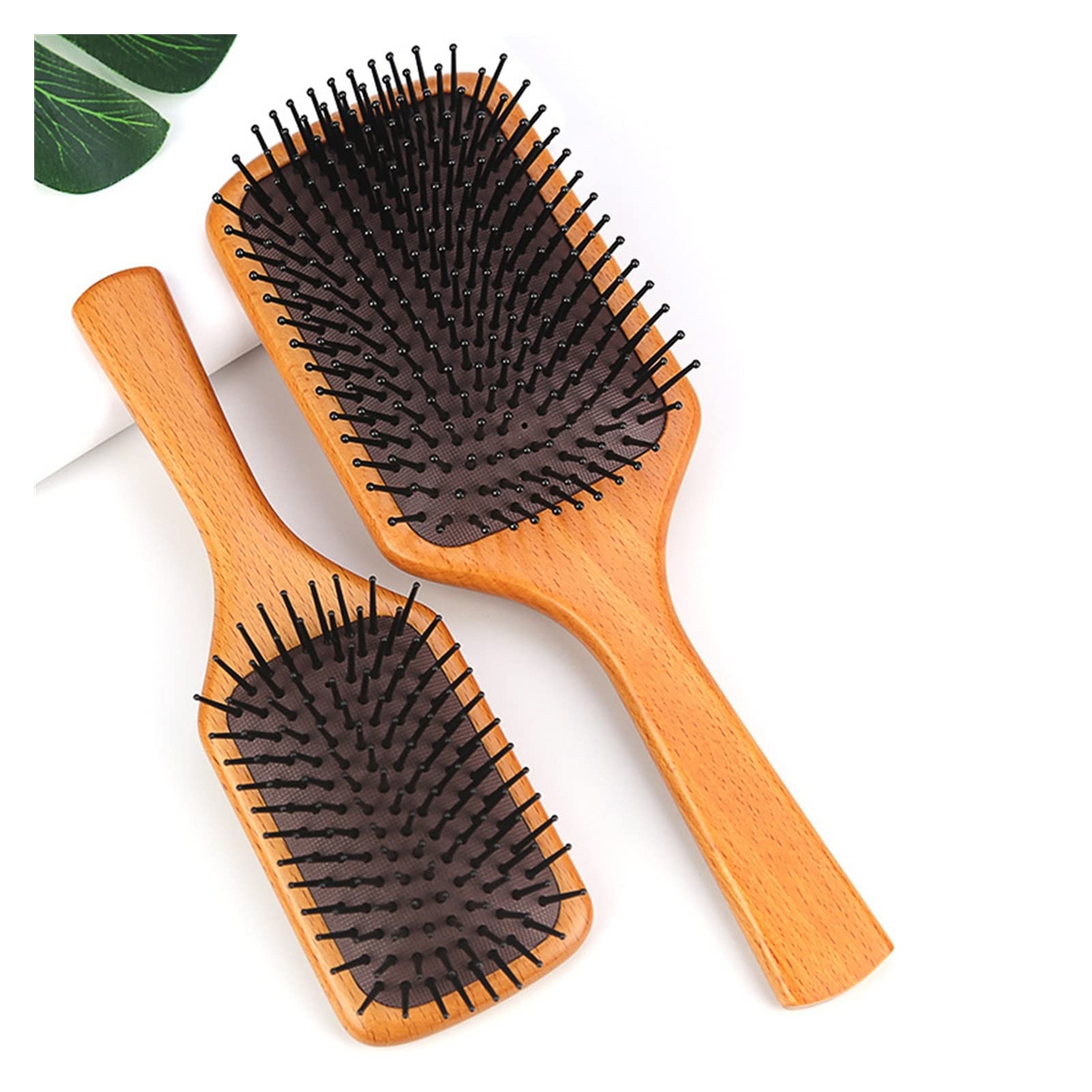 Cojín peinador de Madera peinador de Cabello Cabello Liso Cabello Rizado Peinado Peinado (Color : 19.5x6.7cm-Comb)
