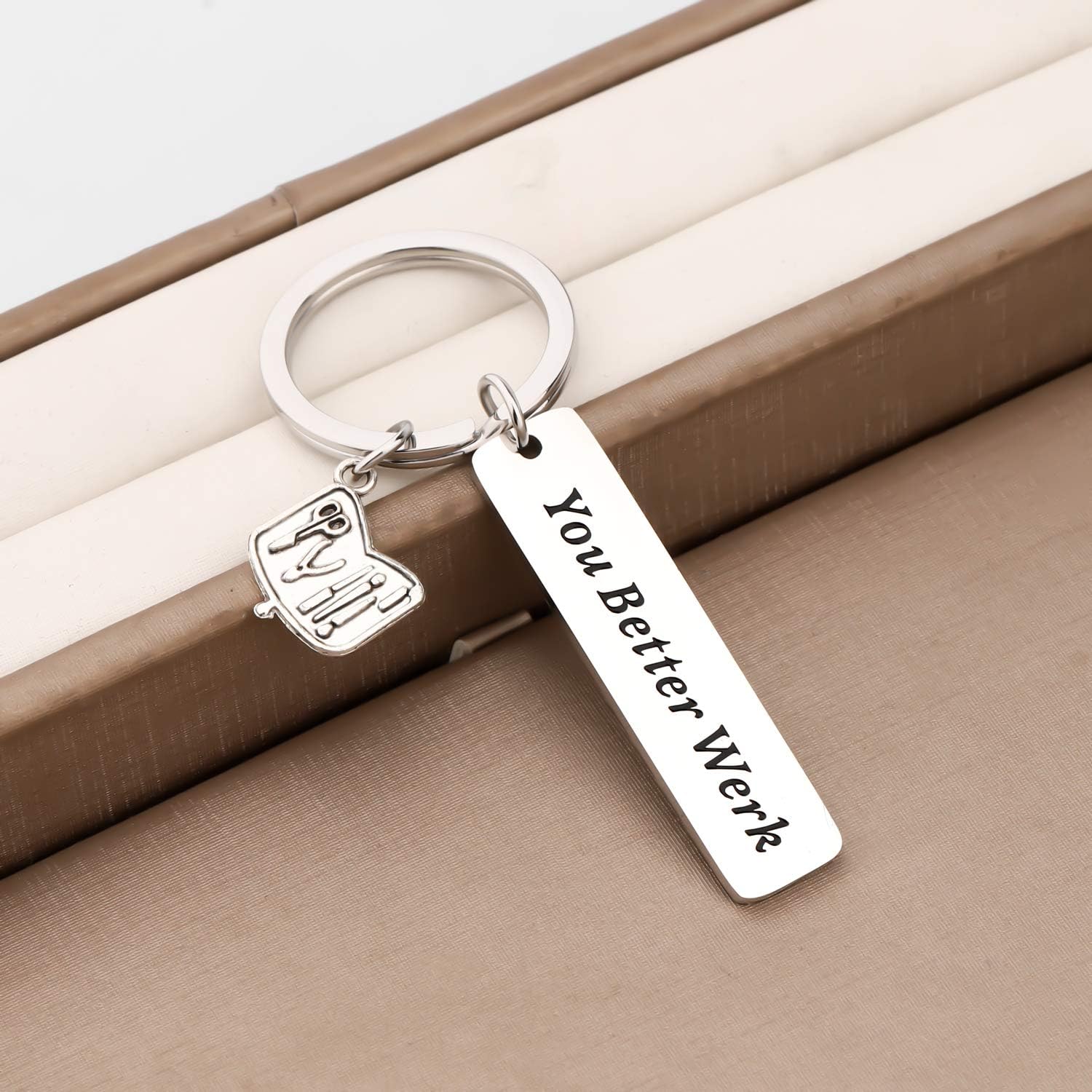 Zuo Bao Funny Drag Keychain You Better Werk Jewelry Cross Dressing Gift for Fans(Keychain) - Image 5