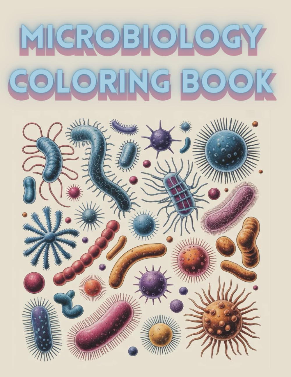 Microbiology Coloring Book for Students, Teachers and Science Lovers: Educational Science Coloring Pages for Students, Teachers and Science Lovers