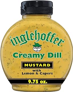 Inglehoffer Creamy Dill Gourmet Mustard, 9.75 Oz Squeeze Bottle