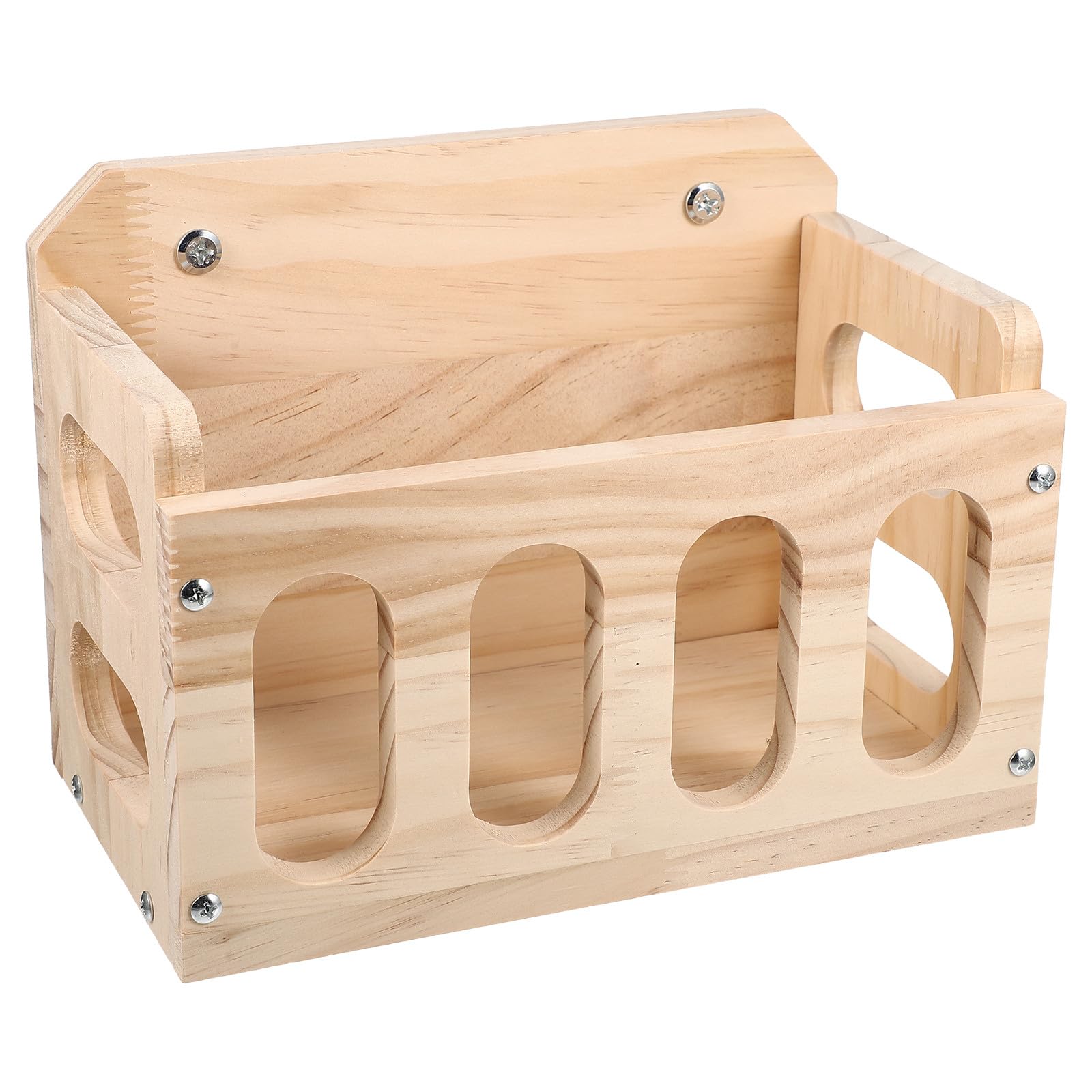Artibetter Mangiatoia per Conigli in Legno Supporto Robusto e Design Cavo, Contenitore per Fieno che Riduce gli Sprechi, per Gabbia di Animali Domestici