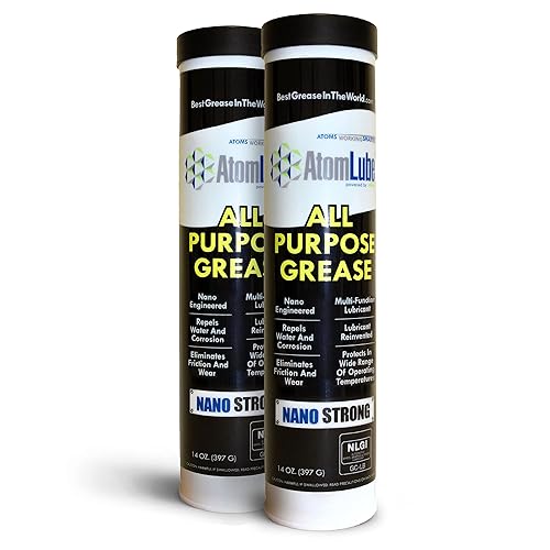 AtomLube Grasa multiusos paquete de 2 tubos de 14 onzas  Lubricante multifunción  Grasa automotriz y grasa marina para accesorios de barcos camiones