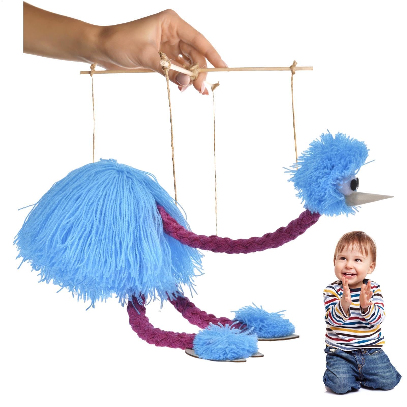 Marioneta De Avestruz con Cuerdas, Divertida Marioneta De Pájaro Interactiva, Marioneta De Avestruz con Cuerdas, Marionetas De Avestruz Hechas A Mano, Muñeca De Cuerda, Marioneta De Peluche — view 9