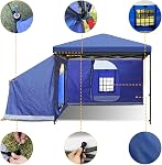 KAMPKEEPER Tente latérale,Tente de camping pour 10' x 10' Pop Up Canopy, Facile à installer Gazebo, Compatible avec 10' Canopées larges