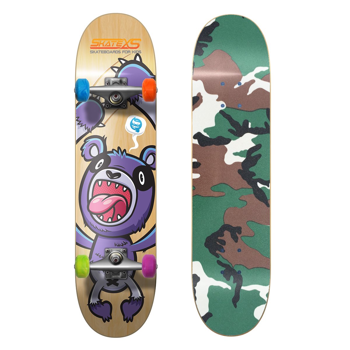 SkateXS Beginner Panda Street Kids Skateboard