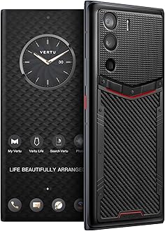 METAVERTU Web 3.0 Carbon Fiber 5G Phone, Unlocked Android Smartphone, Secure Encrypted, Double Systems, 64MP Camera, 144Hz AMOLED Curved Display, Dual SIM, Fast Charge (Paris Nails, 12G+512G)