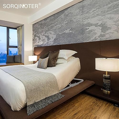 Miniatura 5 de Paquete de 2 cuñas debajo del colchón, cuña de cama de altura ajustable, elevador de colchón de metal, cuña de colchón para dormir, reflujo ácido,