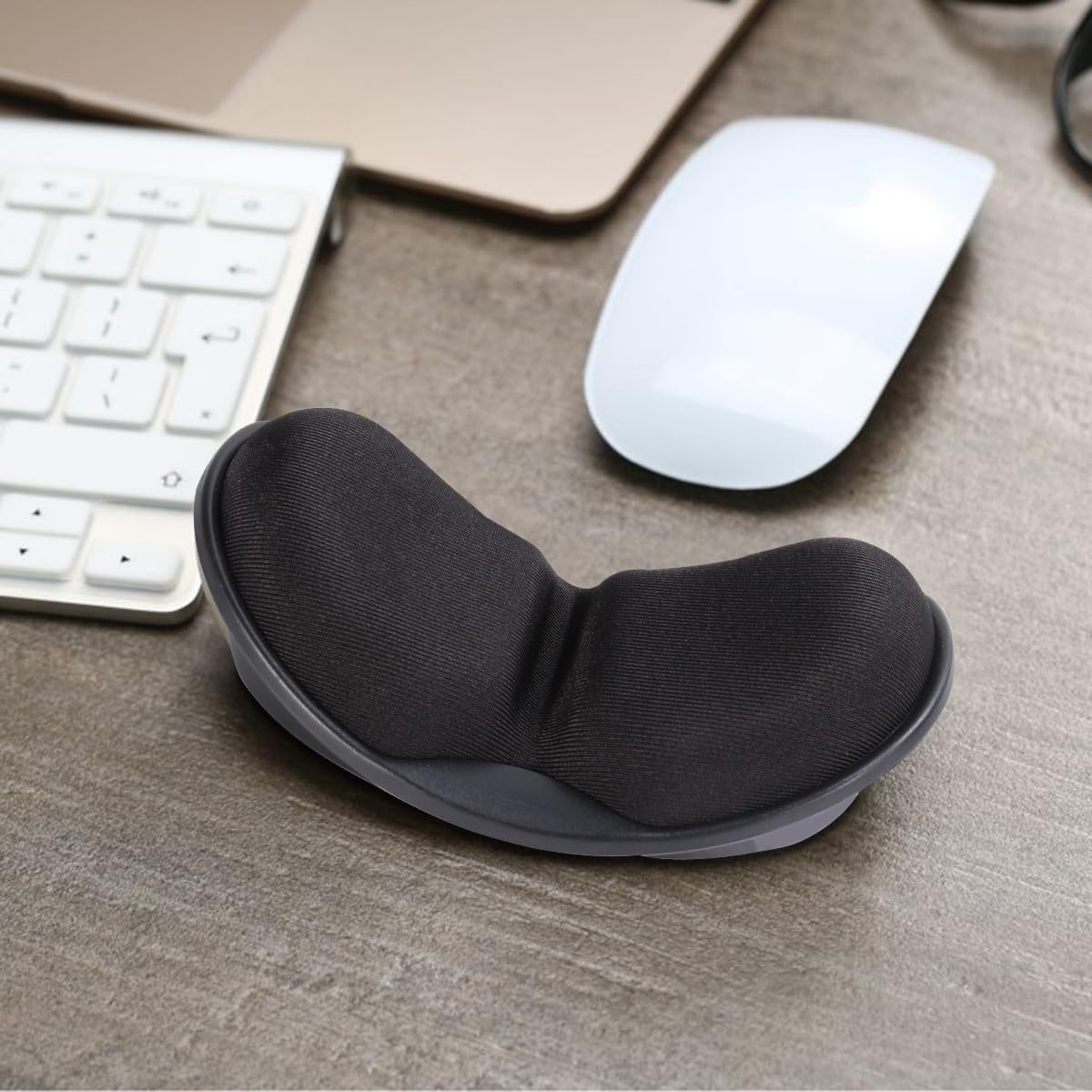 EXCEART 3stücke Ergonomisches Gaming Mauspad Mit Handballenauflage Langsame Ergonomische Tastatur-handstütze Für Linderung Von Handermüdung Schwarz Für Büro Und Gaming