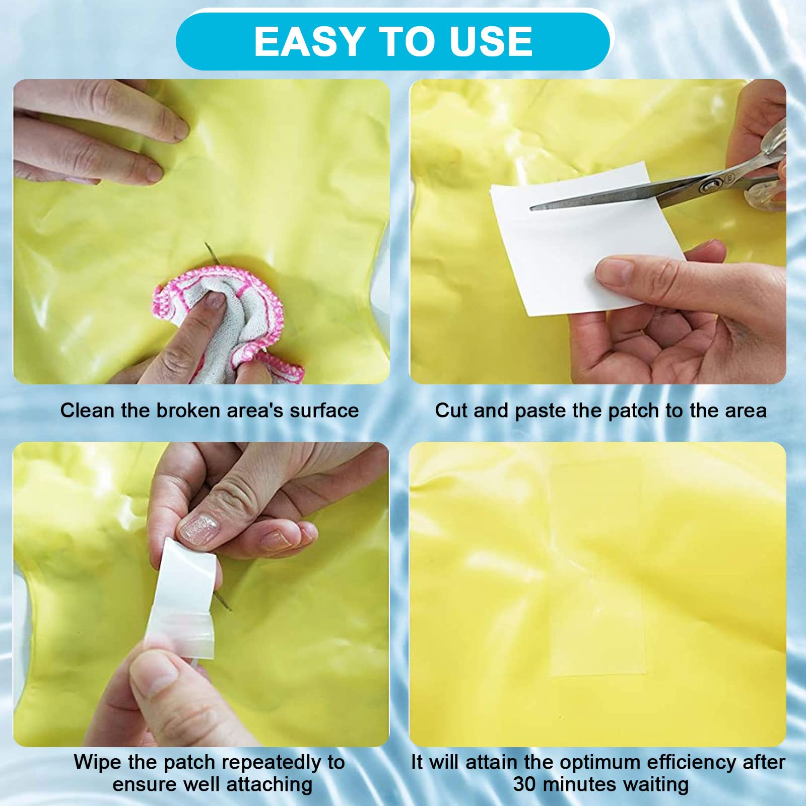 Parche De Reparación De Anillo De Natación, Kit De Parche De