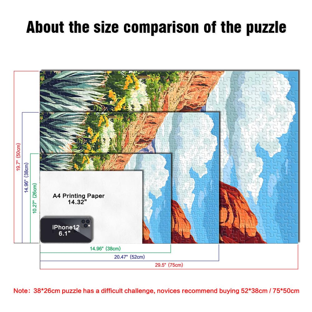 Puzzle da 2000 pezzi per adulti Red Rock Canyon Nevada Difficile da completare ma divertente e umoristico regali per amici e familiari 70x100cm
