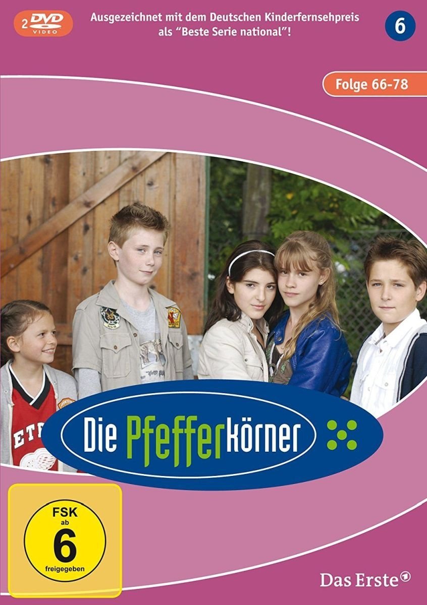 DVD de Die Pfefferkörner Vol. 6, la mítica serie juvenil con episodios 66-78 de Alemania
