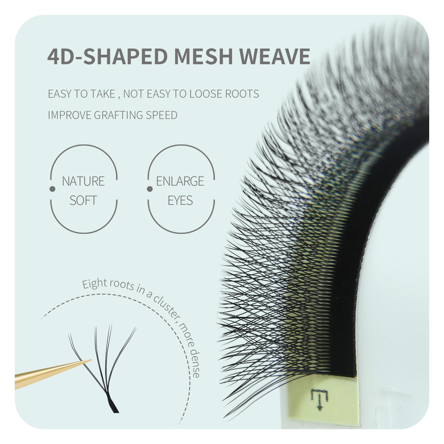 ANNAFRIS Extension Ciglia Doppia Punta 4D WW Ciglia 0.07 C 8-15mm Mix Ciglia per Extension 4D Volume Ciglia W Premade Fan Eyelash Extension(2Tips-4DW 0.07C 8-15Mix)