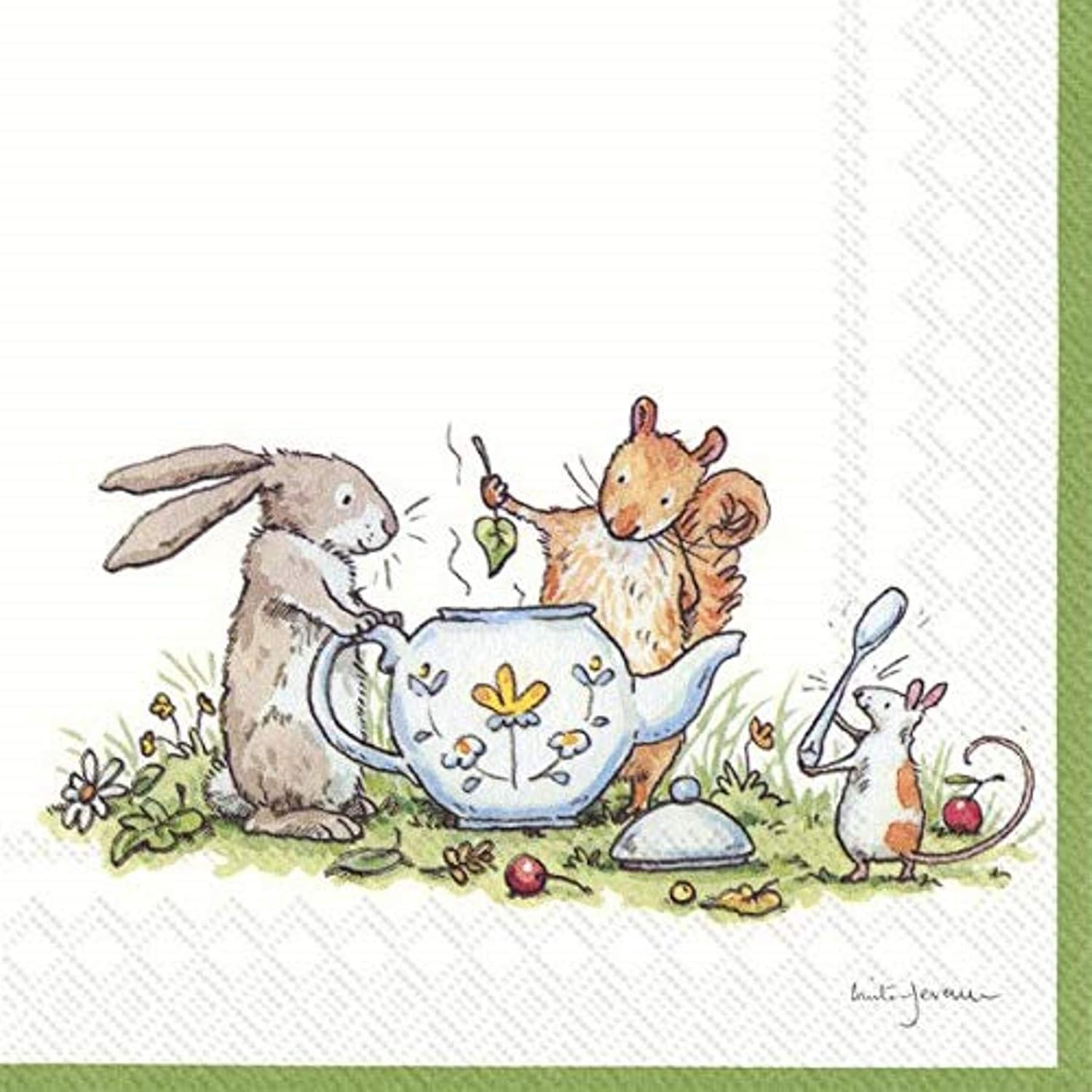 Anita Jeram 20 Luxury Paper Luncheon Napkins- Tea Party