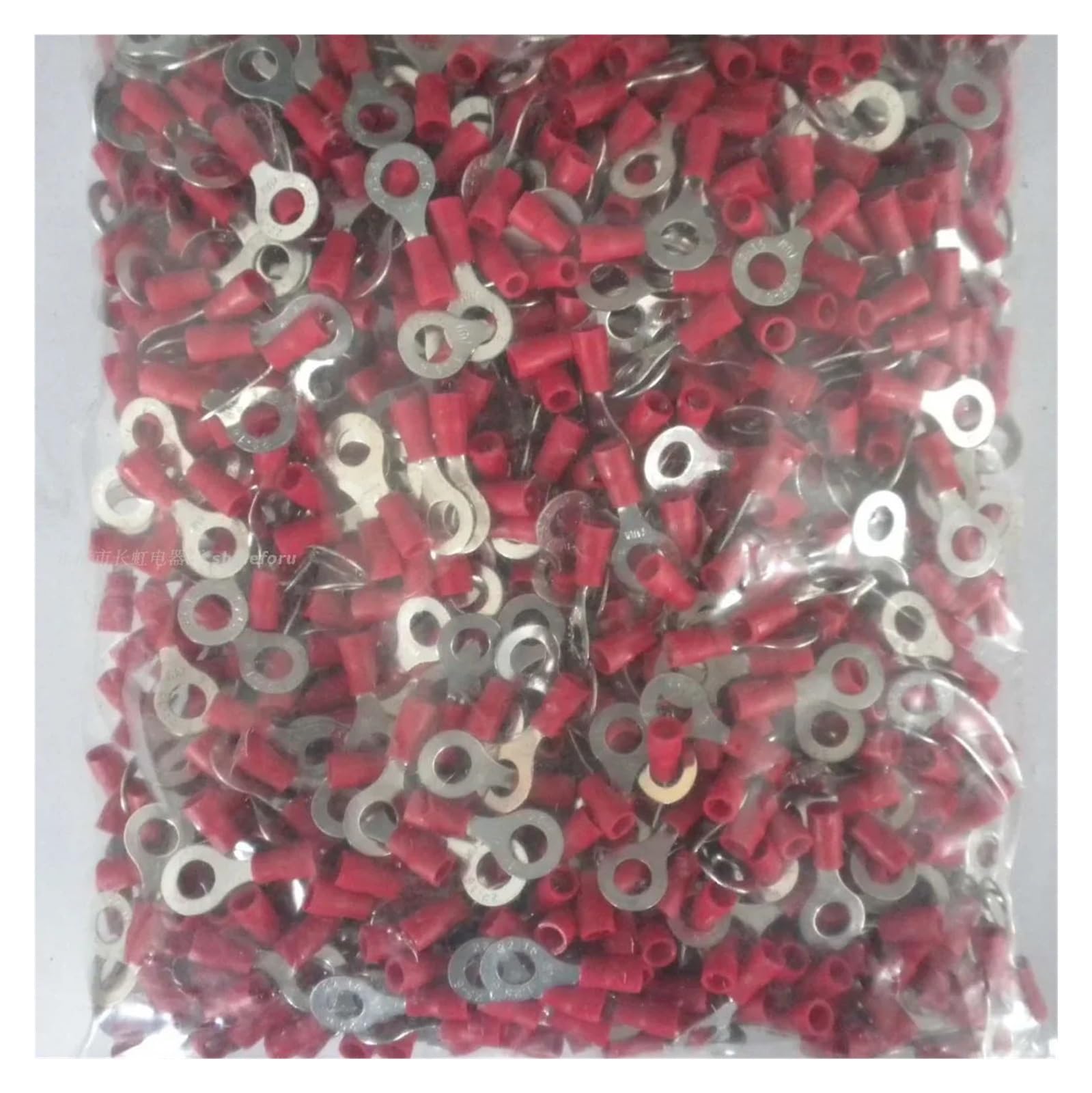 Lot de 1000 cosses de câble rondes RV1.25-6, anneau circulaire, manchon de bloc de soudure, borne isolée, tubes en PVC