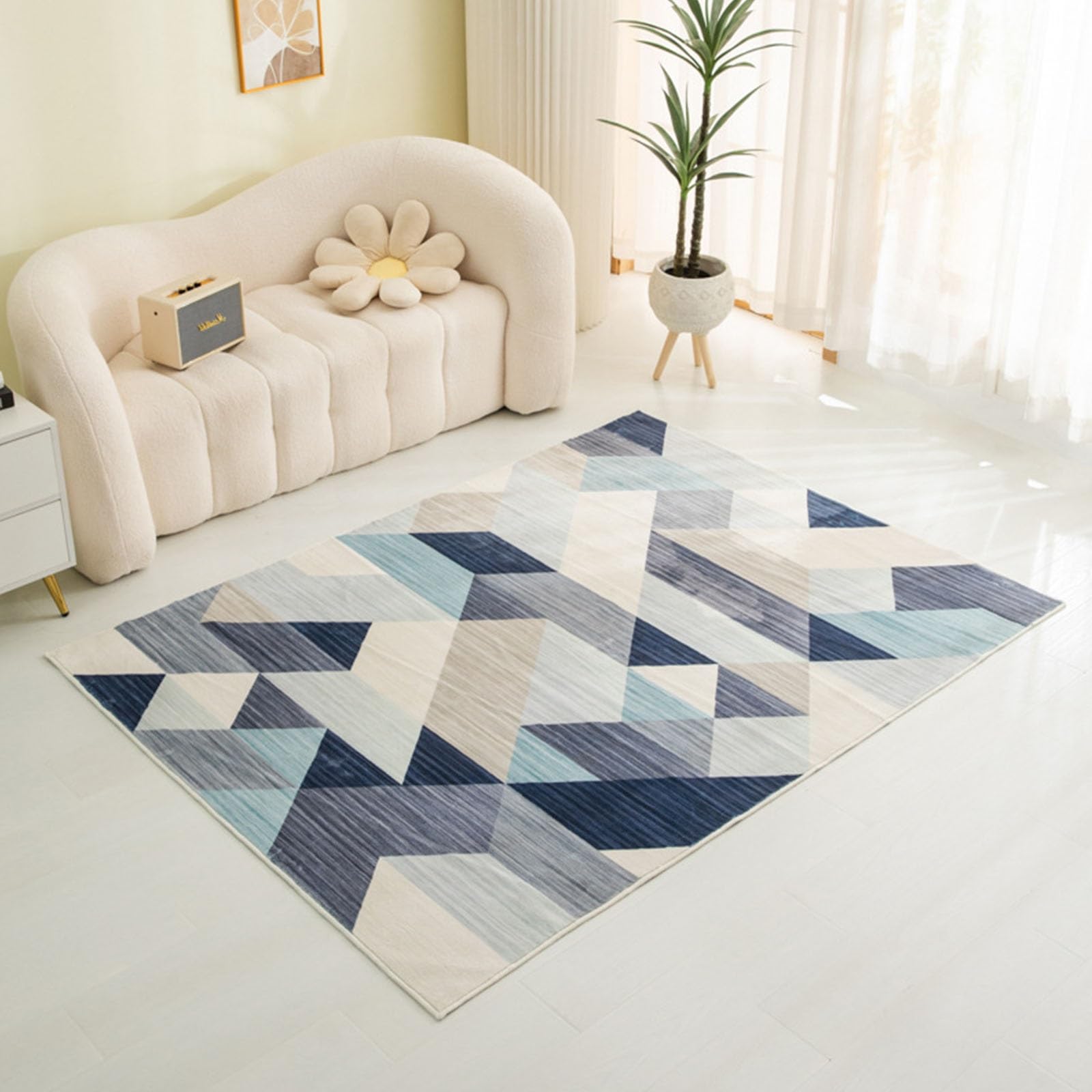 Alfombra calefactable grande de grafeno de 120x180 cm desmontable para salón
