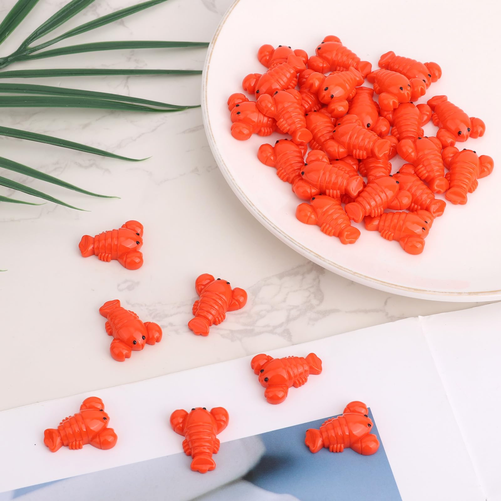 Goktvai 50pcs Mini Resin Lobster Toys - Image 3