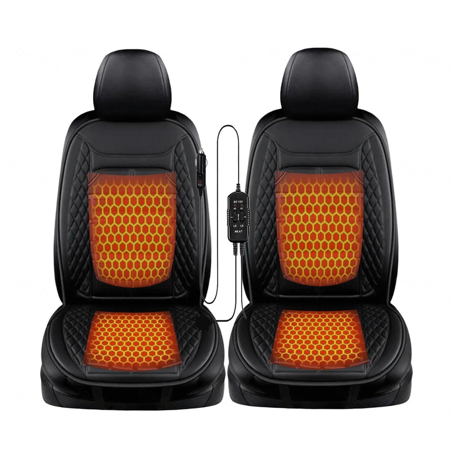 Weiche Warme Sitzbezüge zum Fahren im Winter‌,BlackDouble-SeatB