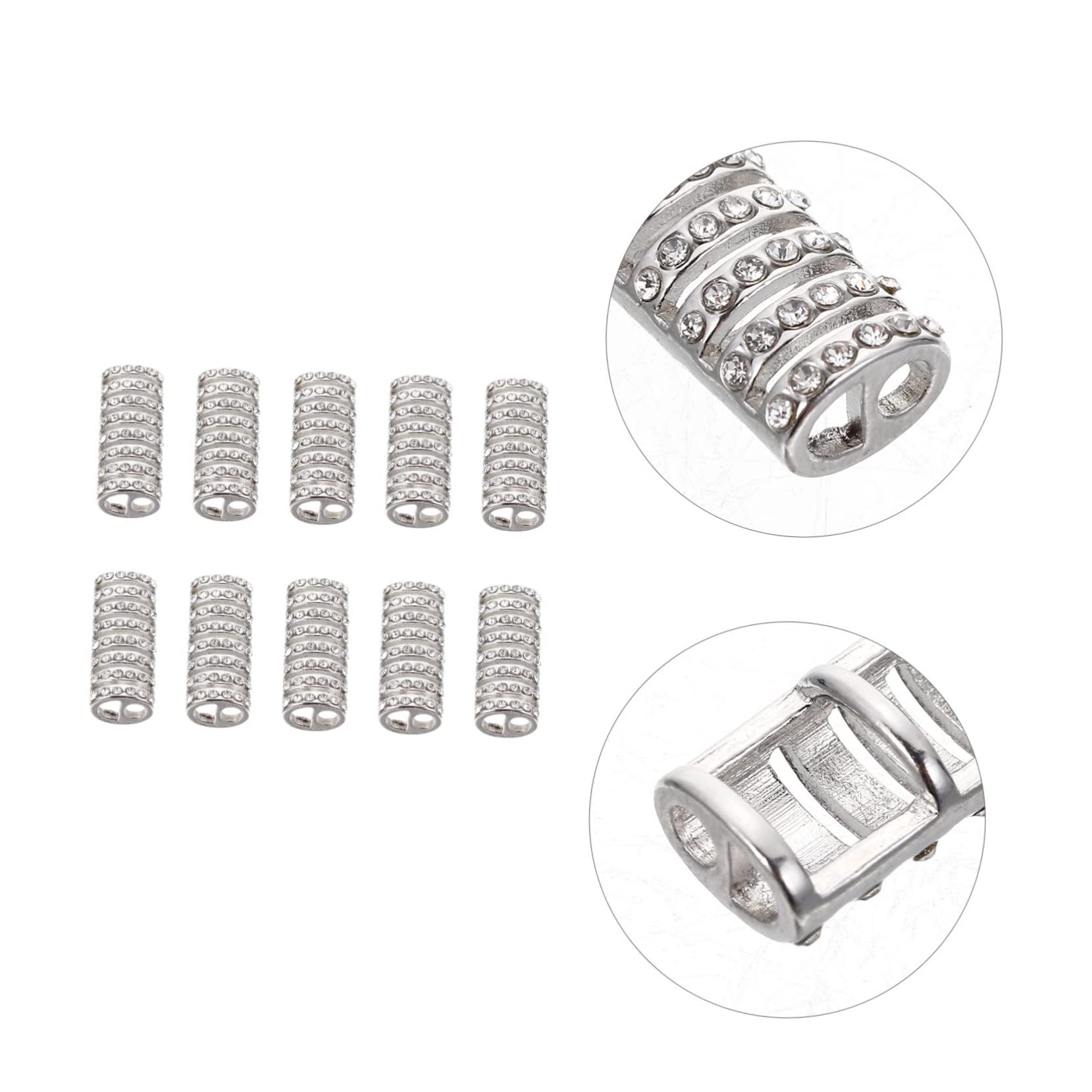 DOITOOL 50 Stück Gurtverbinder Uhrenadapter Armband Verbindung Strassdekor Empfindlicher Uhrenanschluss Armband Versorgung Uhrenarmband-adapter Uhrenzubehör Schmuck Diamant Diese Legierung