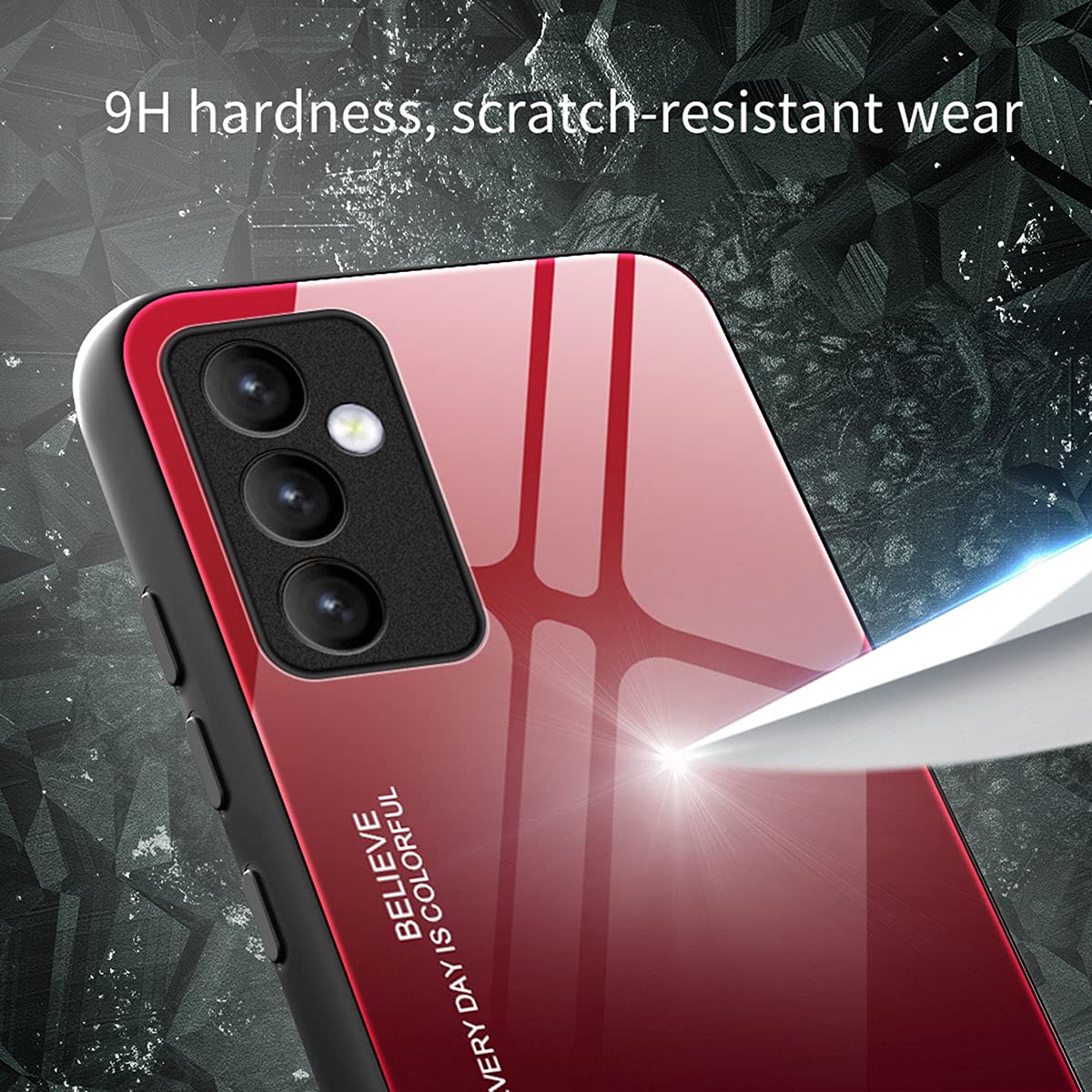 Coque Souple WBWONE Pour Realme 12X 5G / Realme 12 5G - Bord Galvanisé - Autocollant Scintillant Inclus - Noir