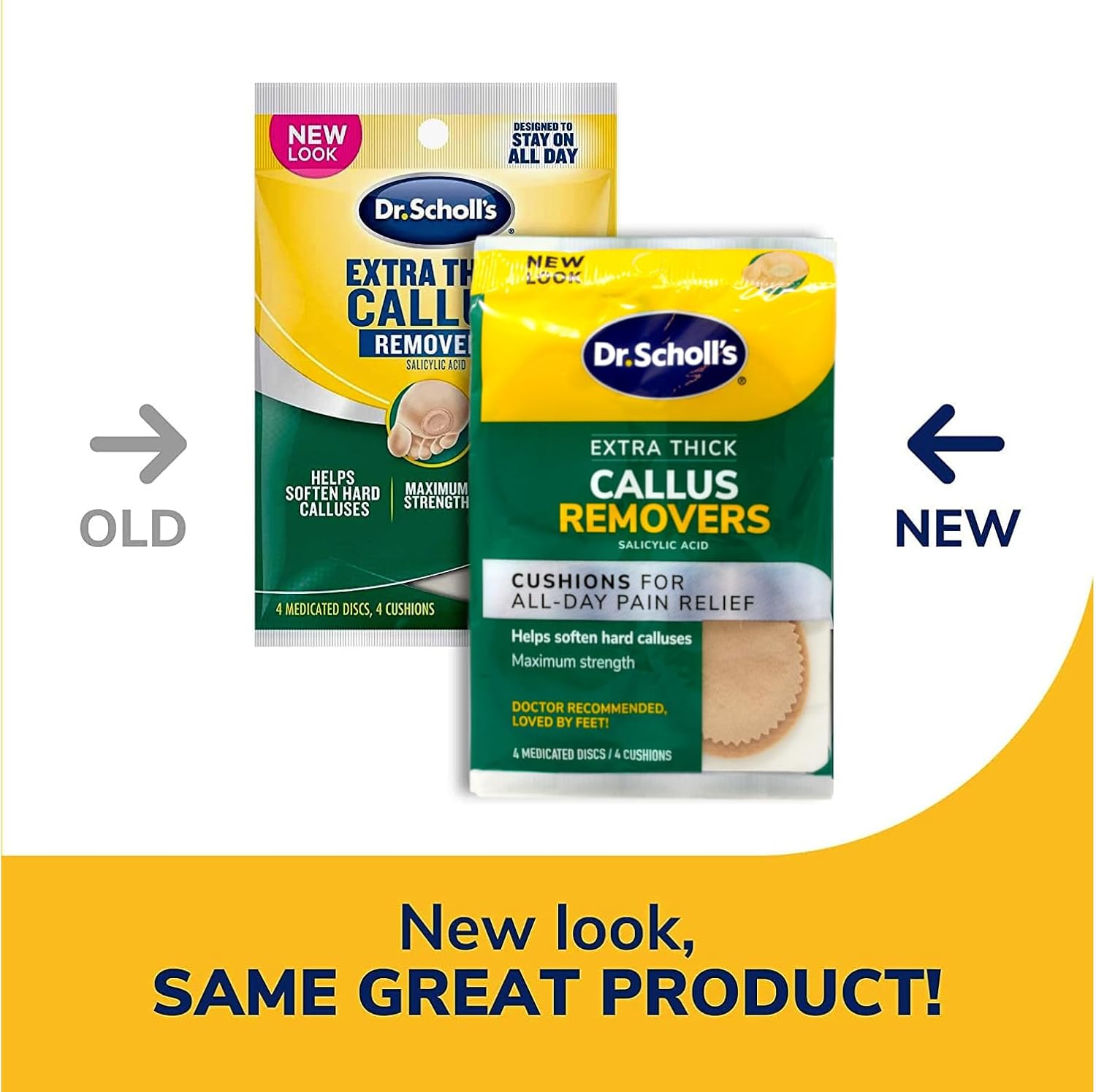 Dr. Scholl's Callus Removers Extra Thick Soft Cushions 4 Each (Pack of 7)