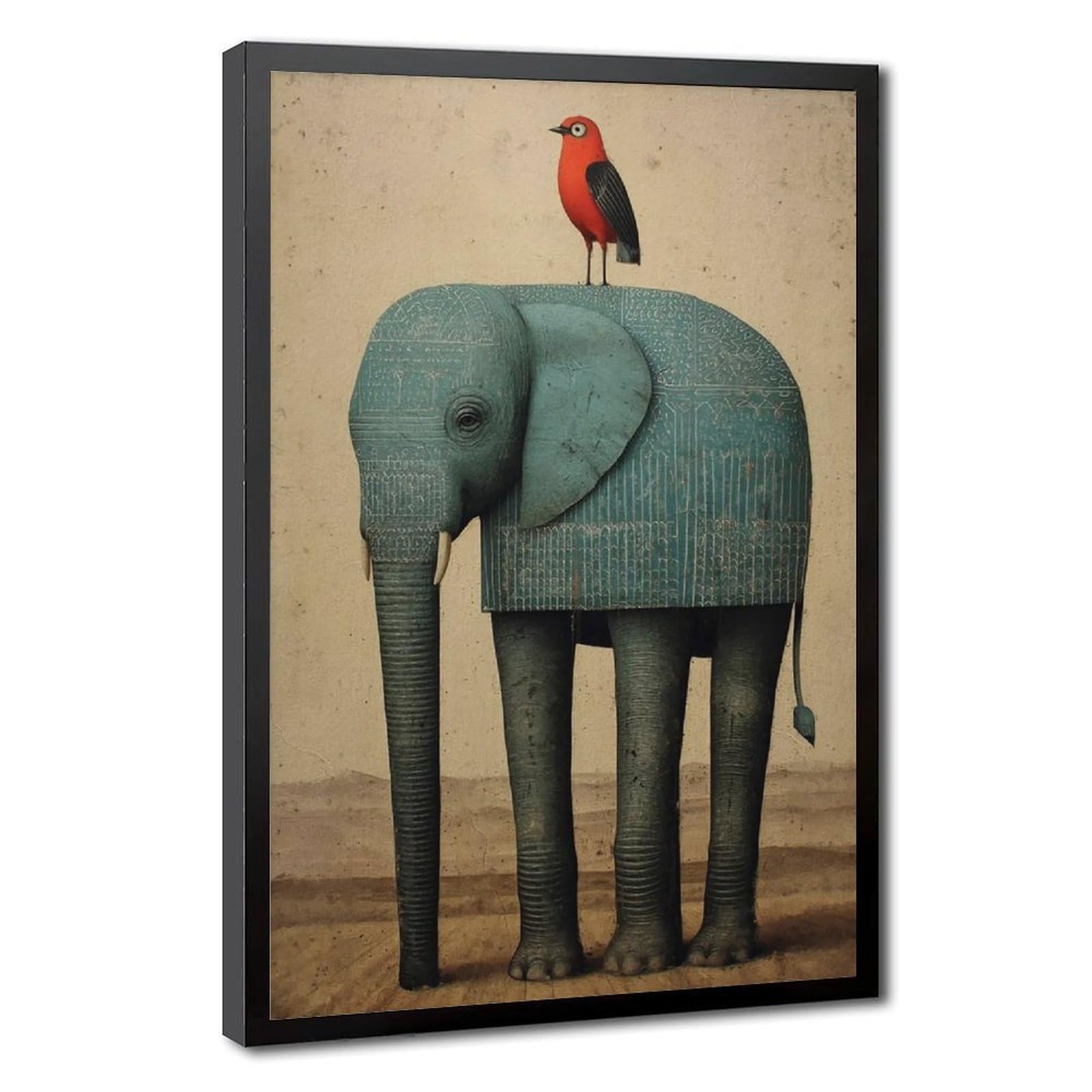 Bareronor Abstract Elephant Poster Canvas Poster Bedroom Decor Landscape Office Room Decor Gift 20" L X 30" W