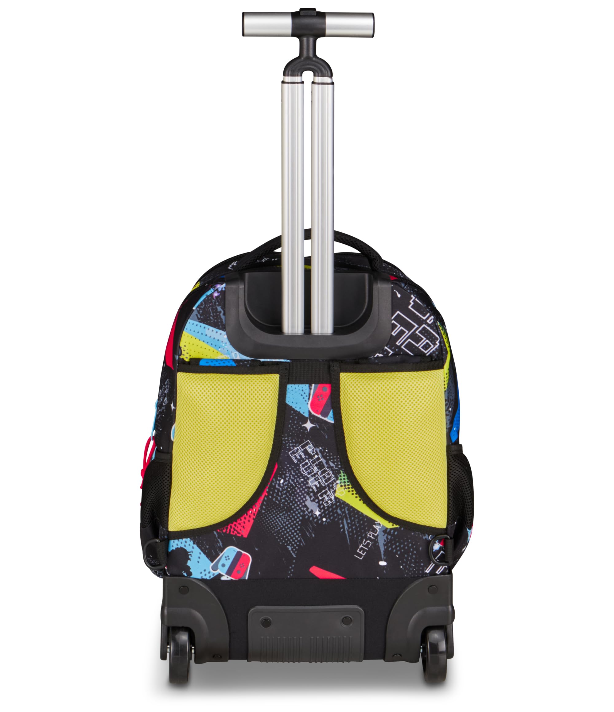 Mitama Zaino Trolley Run Maxi SmartPlay, Spallacci a scomparsa, Bambini e Bambine, Tasca Porta Borraccia, Doppio uso, nero