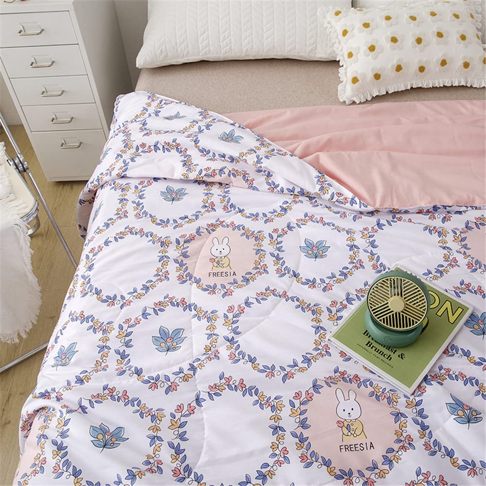 INTRECCI Copriletto Singolo Bicolore Duck Friendly 170x260 cm in Microfibra Made in Italy