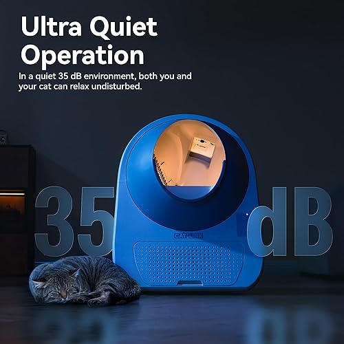 Miniatura 8 de CATLINK Self-Cleaning Cat Litter Box for Multiple Cats APP Control Odor Removal Health Report Extra Large Includes 60 x Liners  2 x Carbon Filters