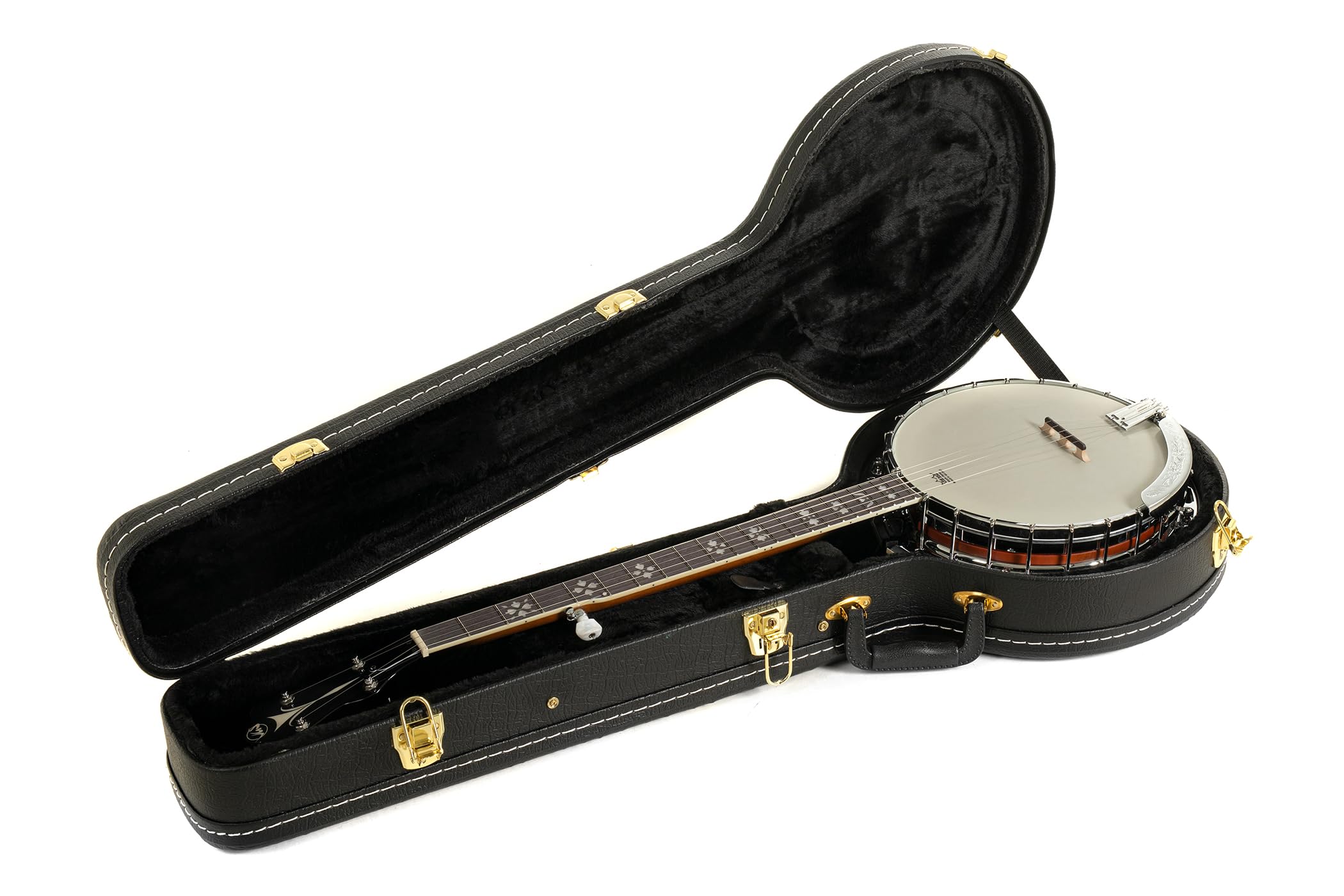 GEWA Banjo Premium 5 corde con custodia e pelliccia REMO